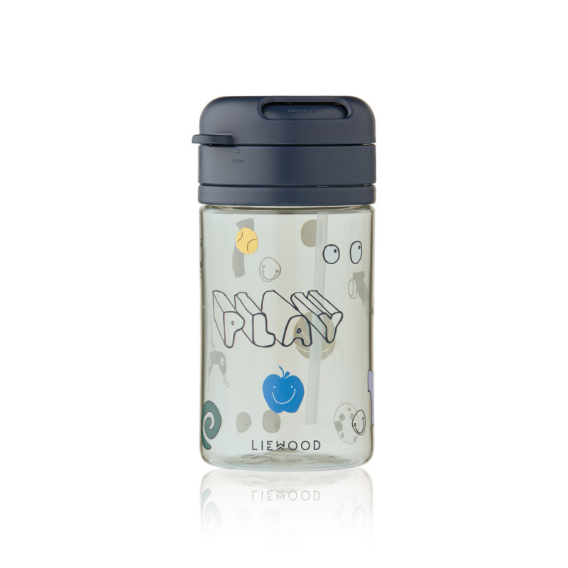 LIEWOOD Pavia bicchiere con cannuccia 500 ml Play / Dusty Peppermint