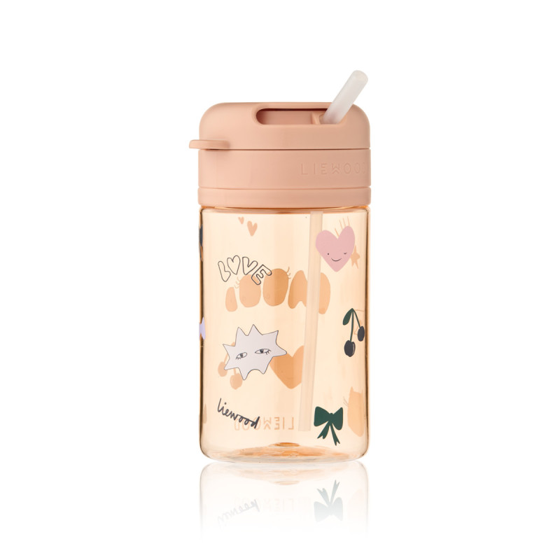 LIEWOOD Pavia bicchiere con cannuccia 500 ml Mood / Pale Tuscany