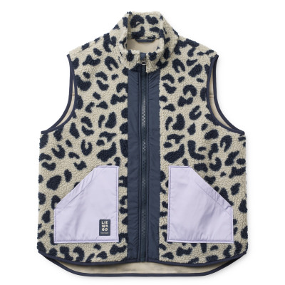 LIEWOOD Nilu gilet in pile da donna Mega leo / Mist mix