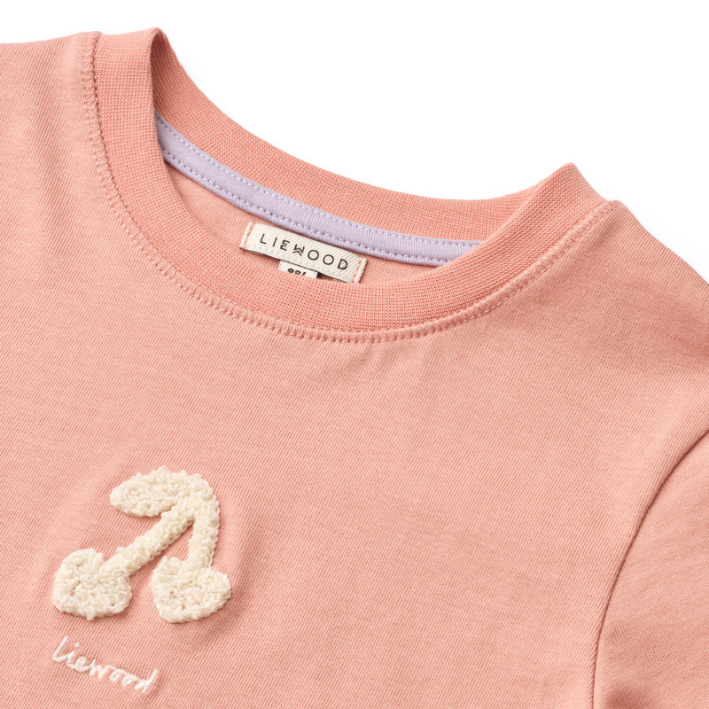 LIEWOOD Francis t-shirt bambino Cherry heart / Rose blush