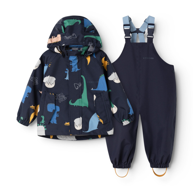 LIEWOOD set antipioggia Manu Dino roar / Classic navy
