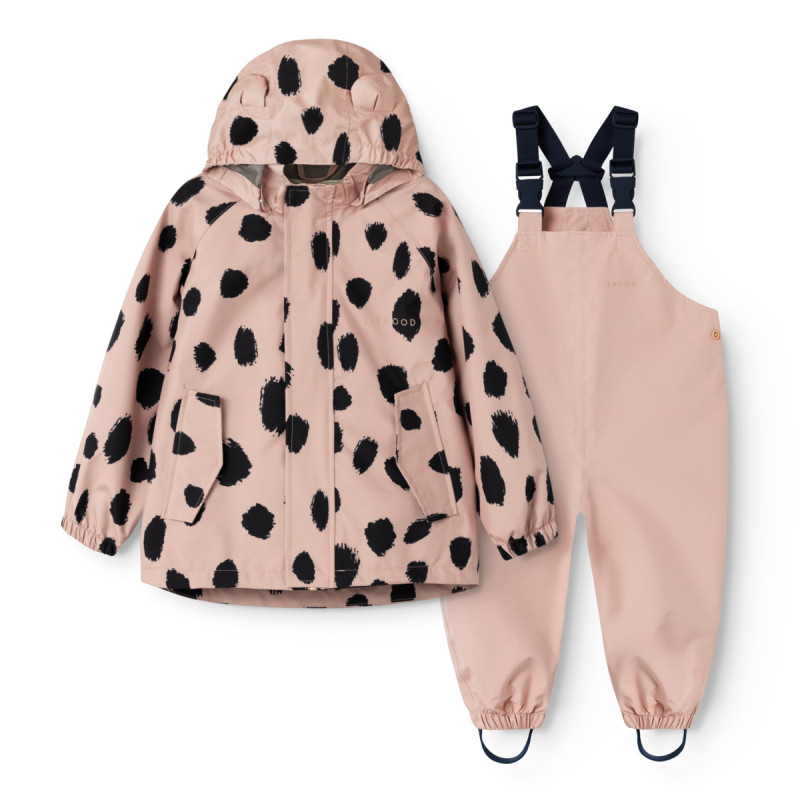 LIEWOOD set antipioggia Manu Mega leo spot / Pale tuscany