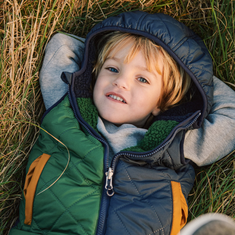 LIEWOOD gilet reversibile bambini Diana Classic navy mix