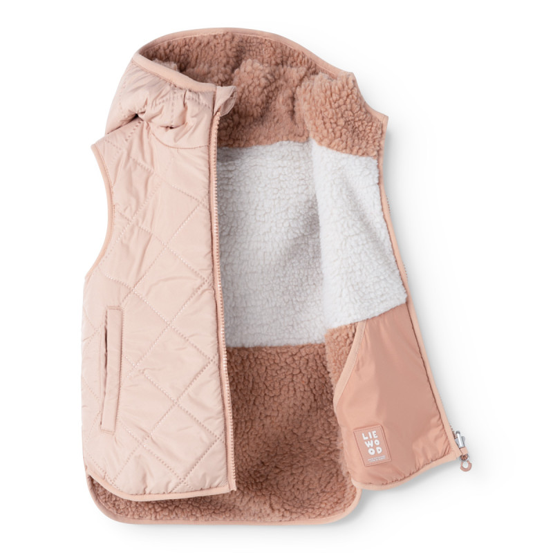 LIEWOOD gilet reversibile bambini Diana Pale tuscany mix