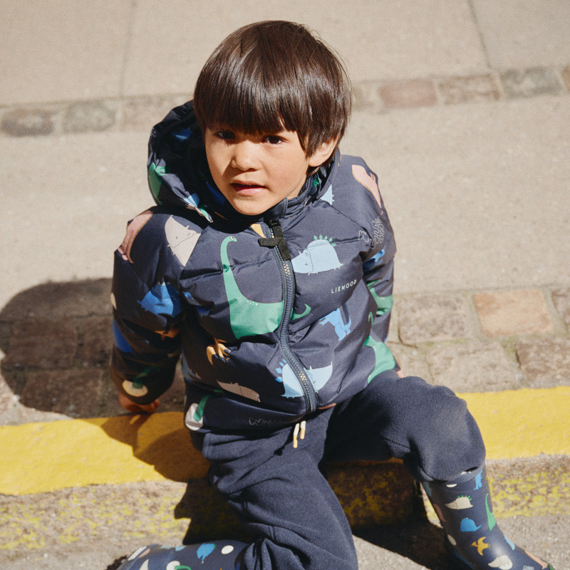 LIEWOOD Polle piumino Dino roar / Classic navy