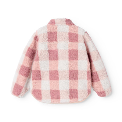 LIEWOOD Giacca in pile per bambini Nolan Mega Check / Rose blush