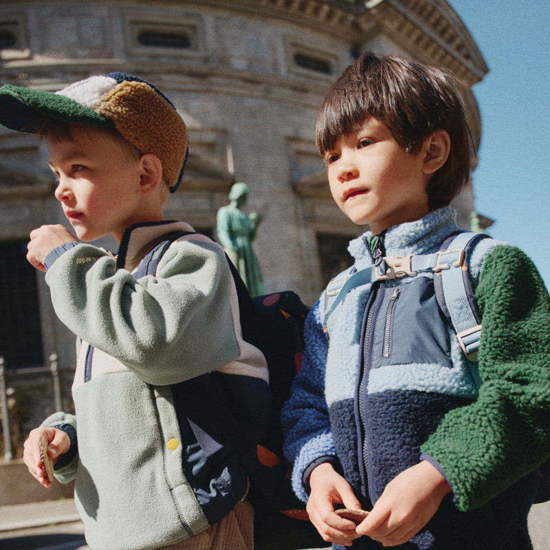 LIEWOOD Giacca in pile per bambini Nolan Classic navy multi mix