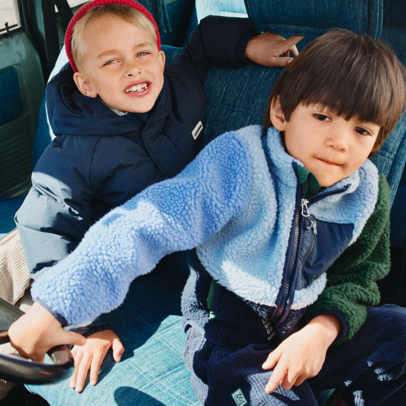 LIEWOOD Giacca in pile per bambini Nolan Classic navy multi mix