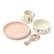 Set pappa in silicone LIEWOOD Vivi Wild child / Rosey