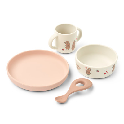 Set pappa in silicone LIEWOOD Vivi Wild child / Rosey
