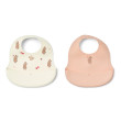 Bavaglini in silicone LIEWOOD Ember Wild child / Rosey 2 pezzi