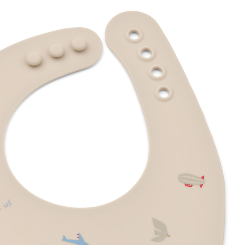 Bavaglini in silicone LIEWOOD Ember Flying / Sandy 2 pezzi