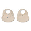 Bavaglini in silicone LIEWOOD Ember Flying / Sandy 2 pezzi