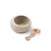LIEWOOD ciotola in silicone con cucchiaio Sparia Wild child / Rosey