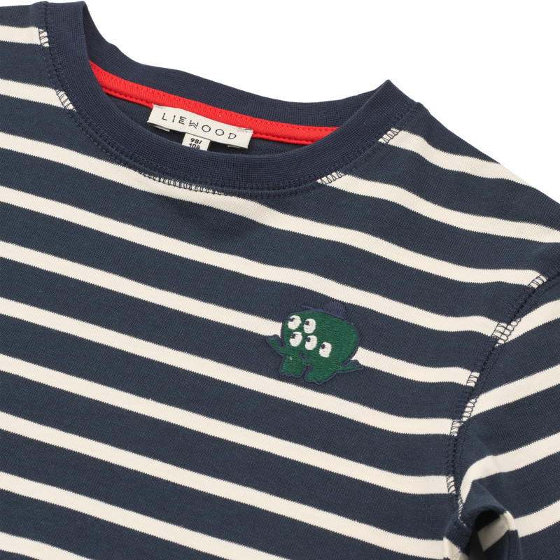 LIEWOOD TYLER maglia a righe a maniche lunghe Classic Navy / creme de la creme