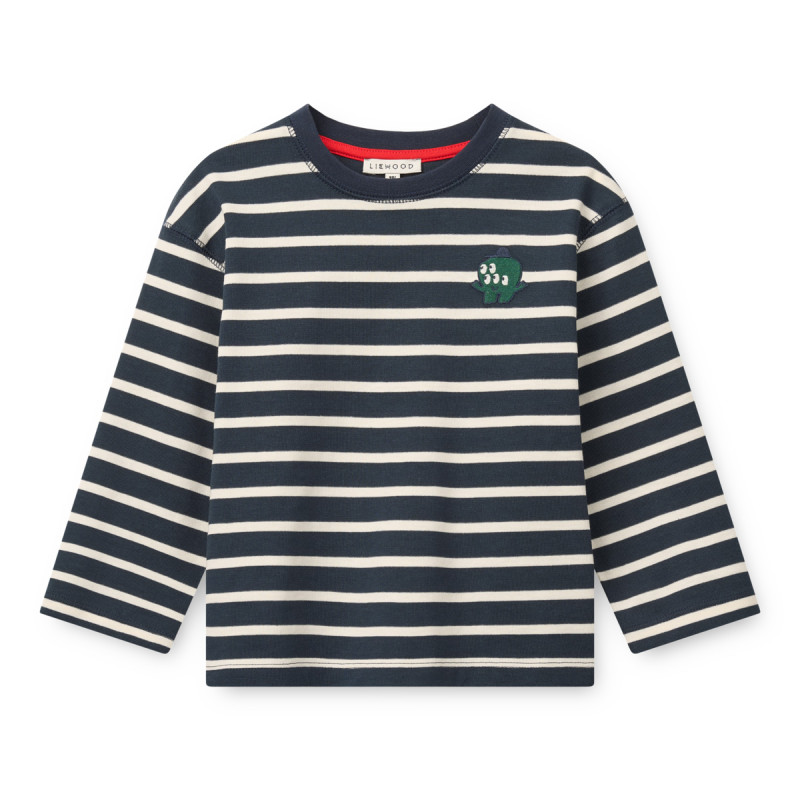 LIEWOOD TYLER maglia a righe a maniche lunghe Classic Navy / creme de la creme
