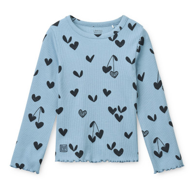 LIEWOOD NIEVE maglia a costine a maniche lunghe Sweethearts / Beach blue