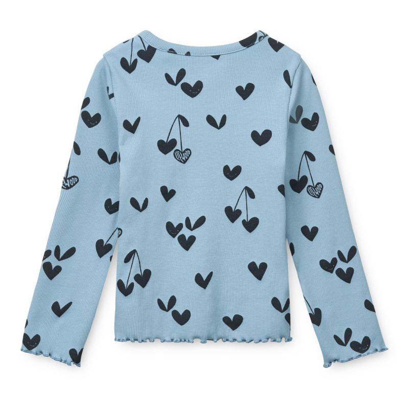 LIEWOOD NIEVE maglia a costine a maniche lunghe Sweethearts / Beach blue