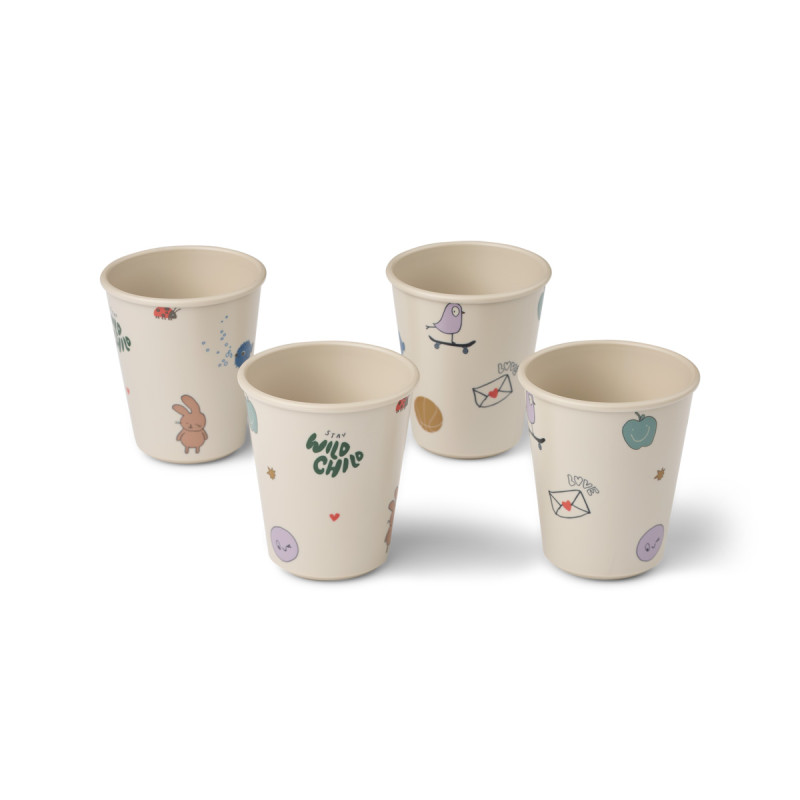 LIEWOOD LANA bicchieri per bambini set 4 pz Tamtam / Sandy