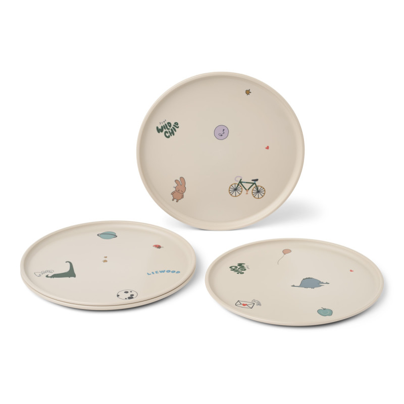 LIEWOOD REMCO piatti per bambini set 4 pz Tamtam / Sandy