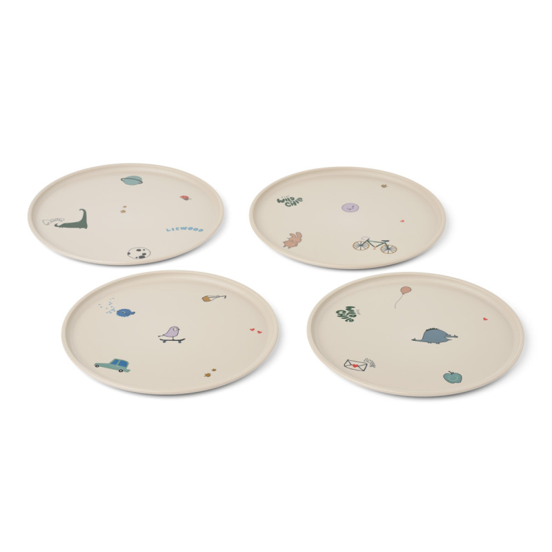 LIEWOOD REMCO piatti per bambini set 4 pz Tamtam / Sandy