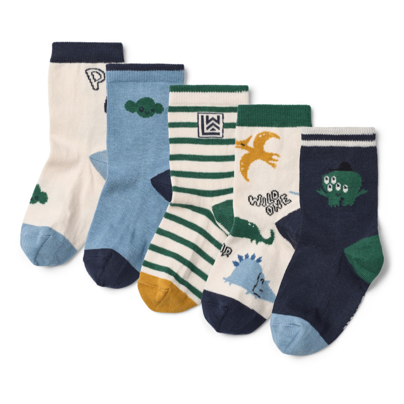 LIEWOOD Silas calzini bambini 5 paia Cool Kids Multi Mix