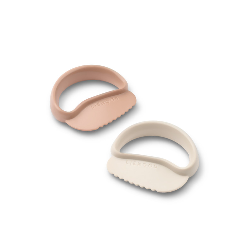 LIEWOOD taglia-alimenti sicuri per bambini RIVEN 2 pezzi Pale tuscany / Sandy