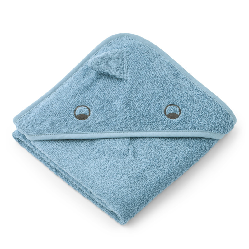 LIEWOOD ALBERT asciugamano neonato con cappuccio Beach blue