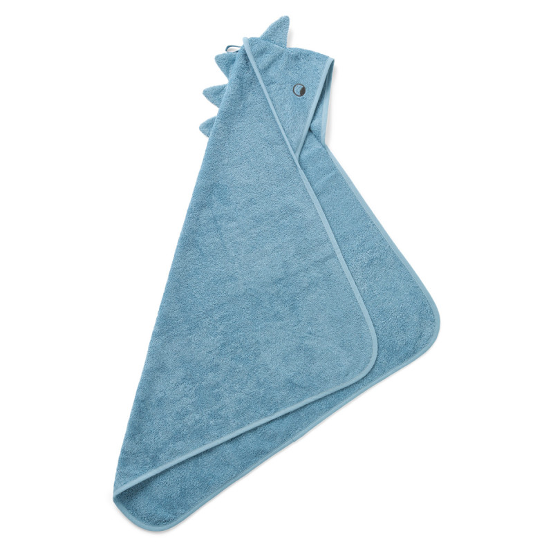 LIEWOOD ALBERT asciugamano neonato con cappuccio Beach blue
