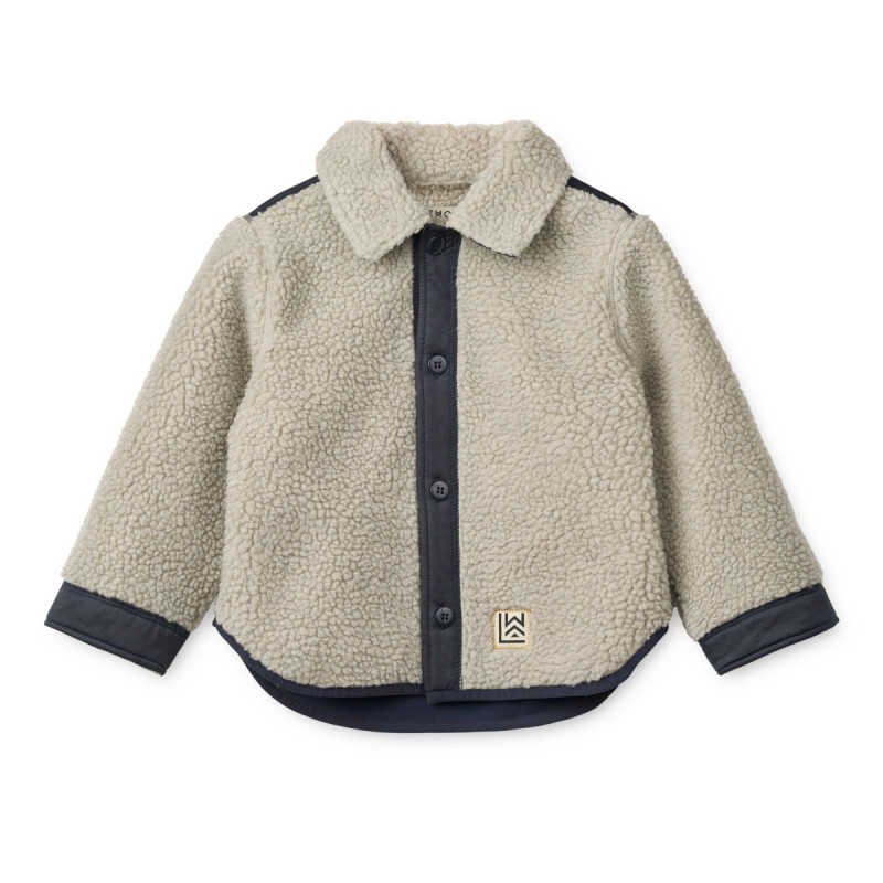 LIEWOOD ELIAN camicia in pile per bambini Mist / Classic navy
