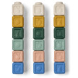 LIEWOOD VEDA Blocchi da costruzione in silicone 18 pezzi Beach Blue Multi mix