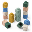 LIEWOOD VEDA Blocchi da costruzione in silicone 18 pezzi Beach Blue Multi mix