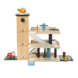 LIEWOOD JORDY Garage in legno multipiano con veicoli