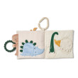 LIEWOOD FEY Libro sensoriale morbido Dino Roar / Dove blue