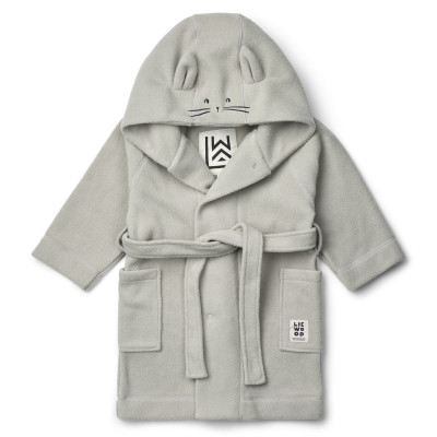 LIEWOOD MINIK Accappatoio in pile per bambini Dove blue