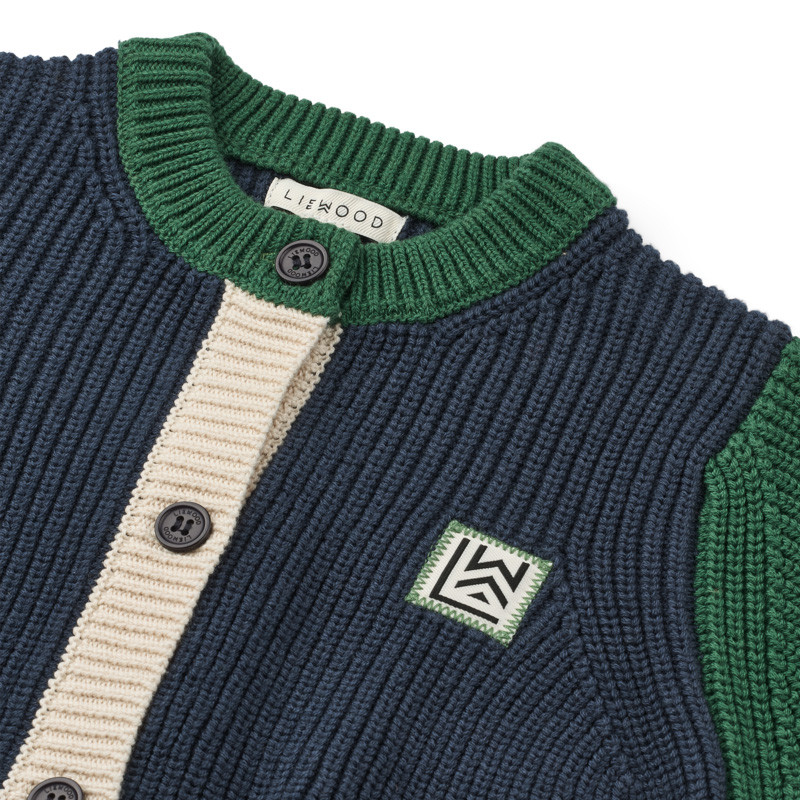LIEWOOD THEA cardigan in cotone Classic navy multi mix