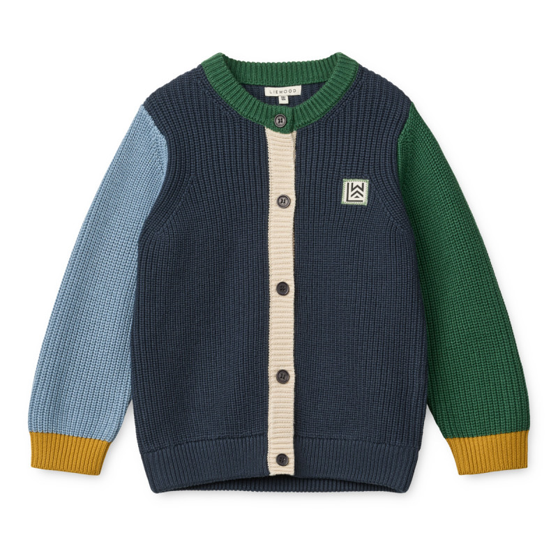 LIEWOOD THEA cardigan in cotone Classic navy multi mix