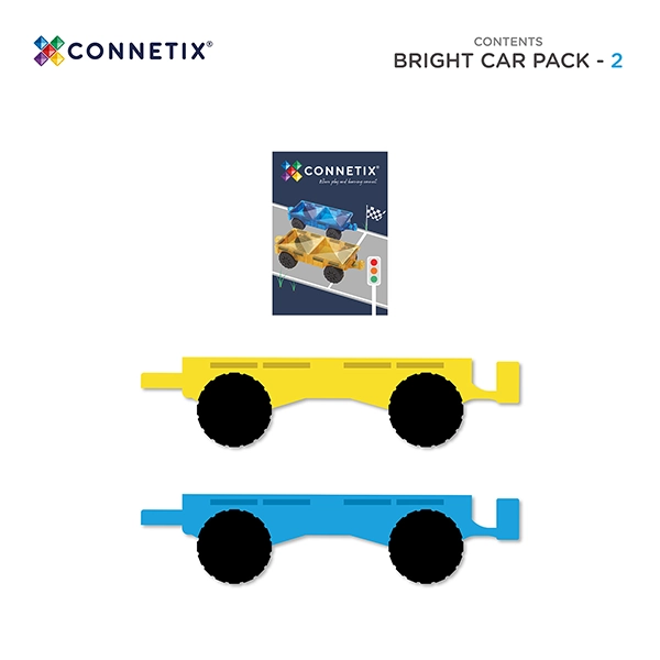 Costruzione magnetica CONNETIX® Bright Car Pack 2 pezzi Costruzione magnetica CONNETIX® Bright Car Pack 2 pezzi