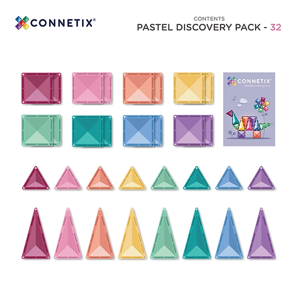 Costruzione magnetica CONNETIX® Bright Discovery Pack 32 pezzi Costruzione magnetica CONNETIX® Bright Discovery Pack 32 pezzi
