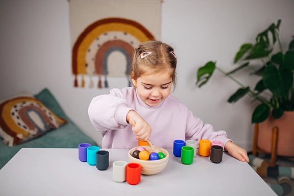 Palline e coppette Montessori