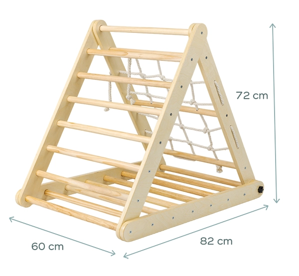 Triangolo di Pikler con corda dimensioni