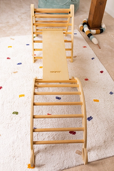 Set da arrampicata Pikler S con arco montessori