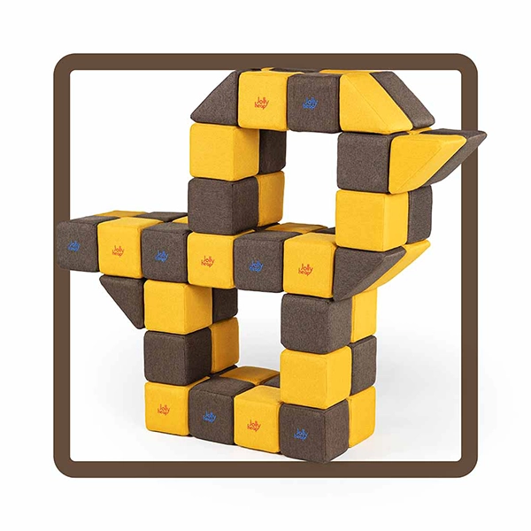 Costruzione magnetica JollyHeap Medium set 50 blocchi