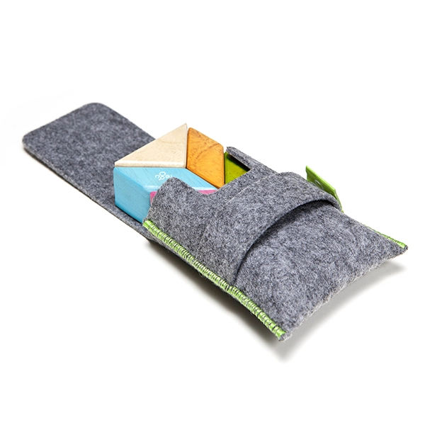 Costruzione magnetica Tegu travel set Tints 6 pezzi in custodia