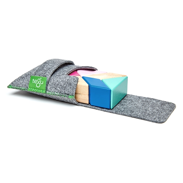 Costruzione magnetica Tegu travel set Blossom 6 pezzi in astuccio