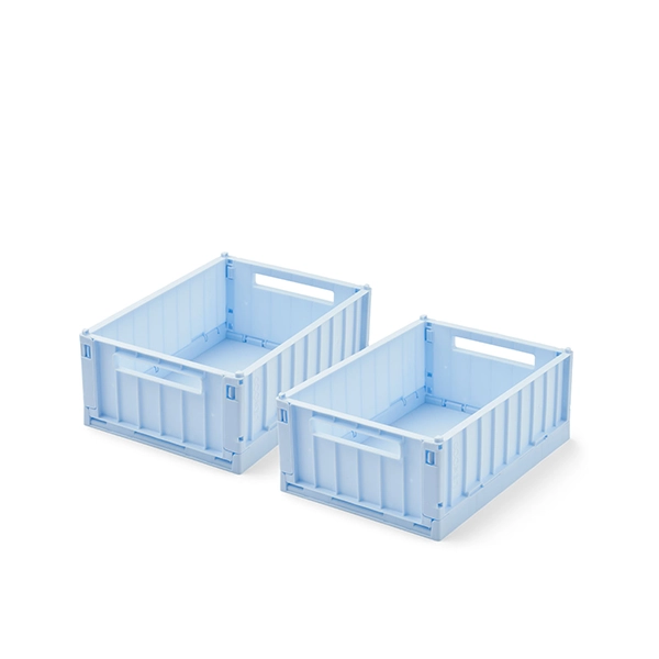 Set 2 scatole contenitore S LIEWOOD Weston Pure Sky