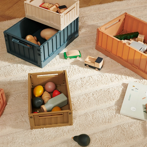 Set 2 scatole contenitore M LIEWOOD Weston Sandy