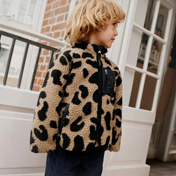 LIEWOOD Giacca in pile per bambini Nolan Mega leo / Oat mix bambino con giacca in pile LIEWOOD