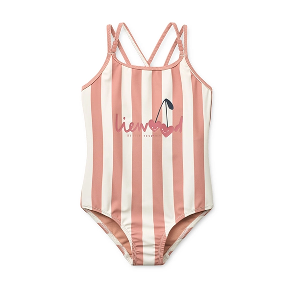 LIEWOOD Costume da bagno Suna Coral Blush Creme De La Creme Stripe