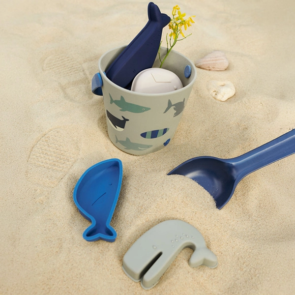 LIEWOOD set spiaggia Gilma Shark / Dove blue